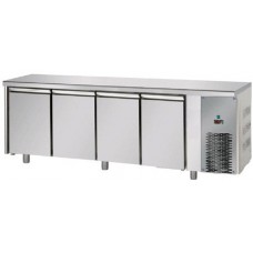 Tavolo Refrigerato Temperatura Negativa 4 Sportelli con Piano Superiore  profondità cm 70